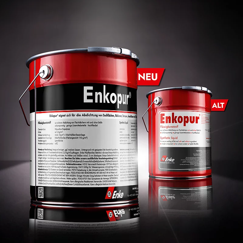 Altes und neues Design von den Enkopur Gebinde