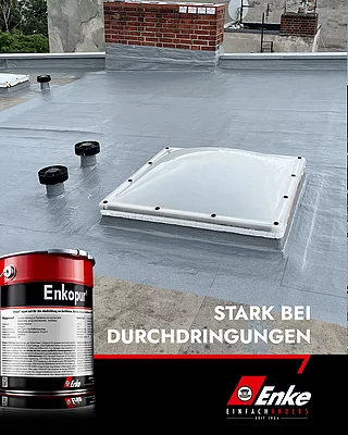 Anwendungsvorteil Enkopur Flachdach