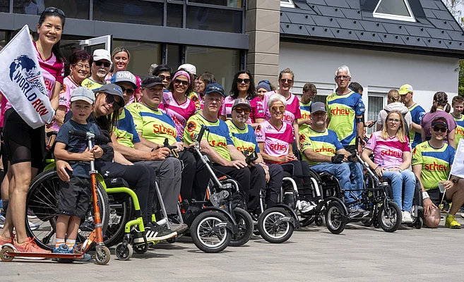 Teilnehmer beim "Wings for live run"