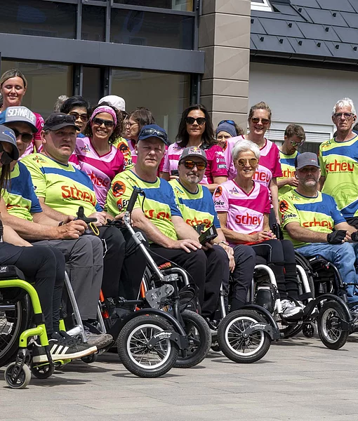 Teilnehmer beim "Wings for live run"