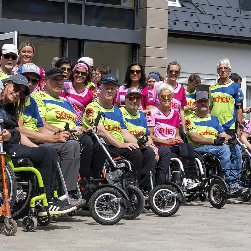 Teilnehmer beim "Wings for live run"