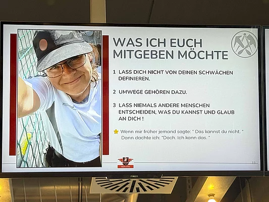 Veranstaltungstafel auf dem 5. Enke Impulscamp am Nürburgring
