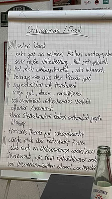 Flipchart Schulung bei Enke in der "Roten Hölle"