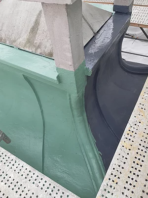 Detailansicht Anschluß Kuppel Europapark
