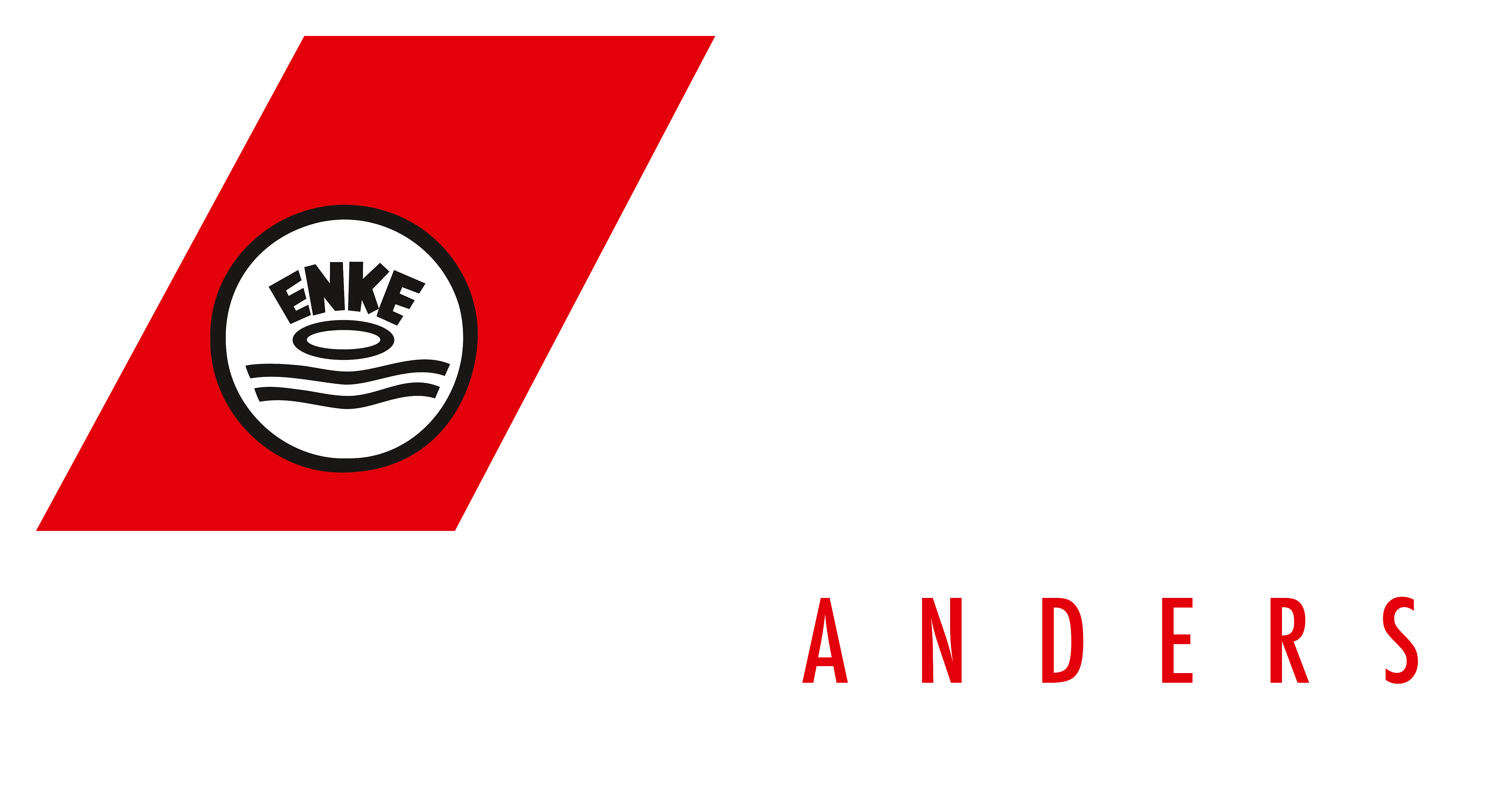 Enke Logo mit Claim in negativ