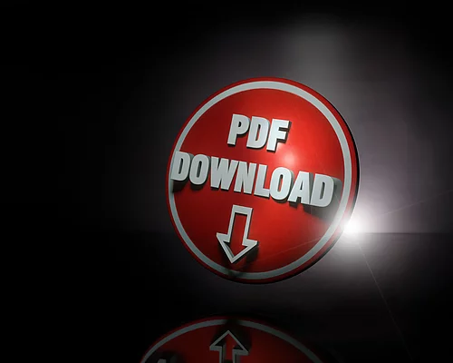 PDF-Download als Icon in rot auf schwarz PDF-Download als Icon in rot auf schwarz