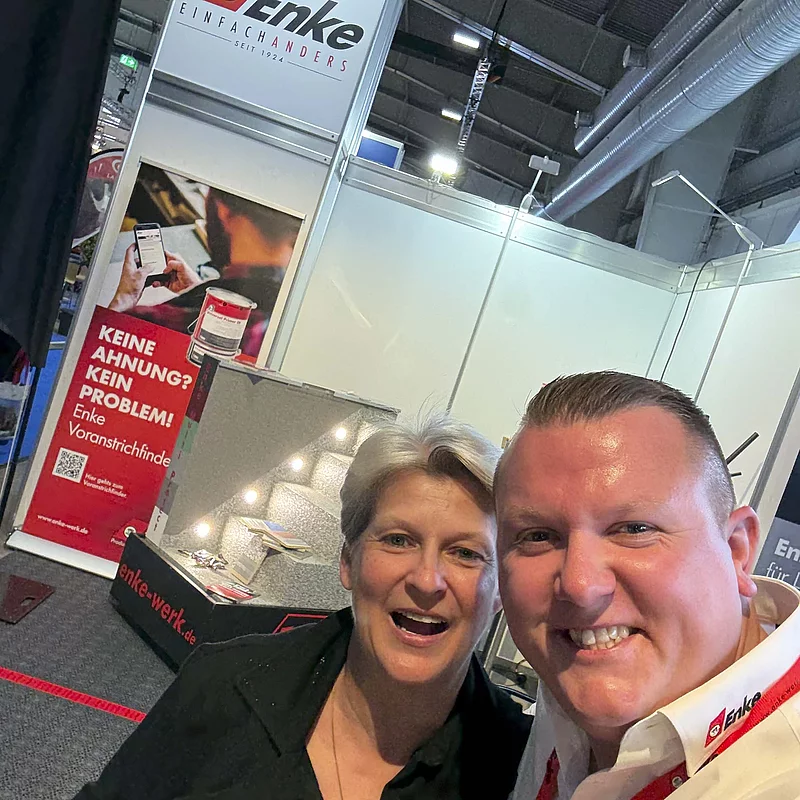 Selfie auf dem Enke Messestand auf der Nordbau