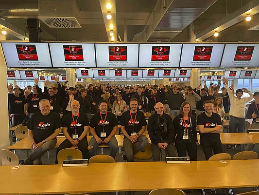 Teamfoto vom 5. Enke Impulscamp am Nürburgring