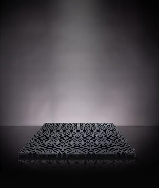 Enkefloor Platte auf schwarzem Hintergrund