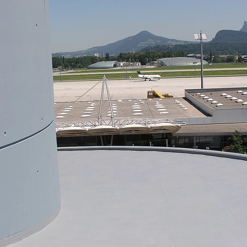 Abbildung Verarbeitung Enkryl auf dem Flughafen Salzburg