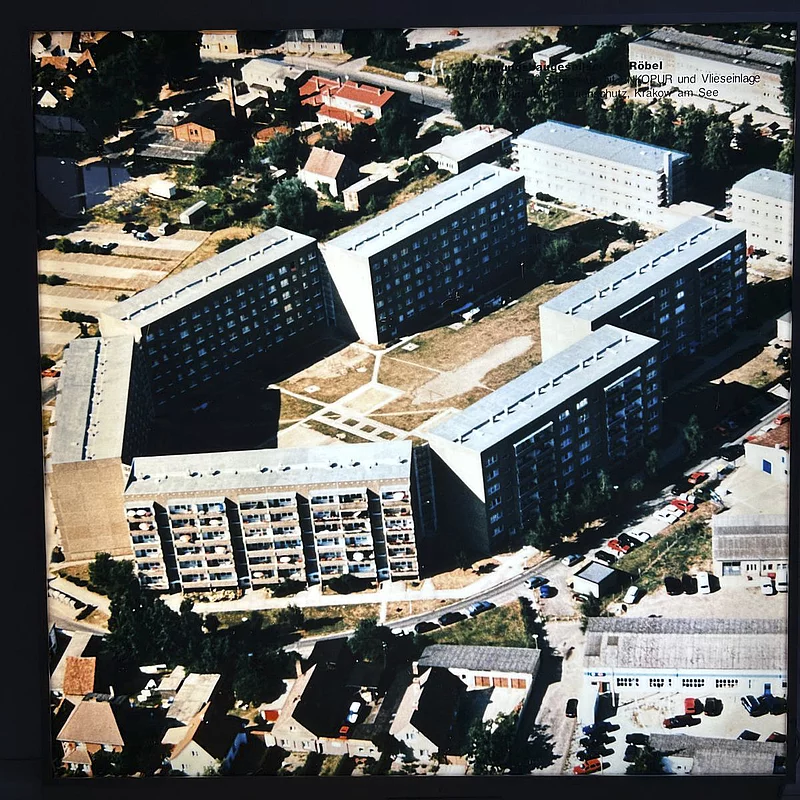Alte Luftaufnahme Röbel