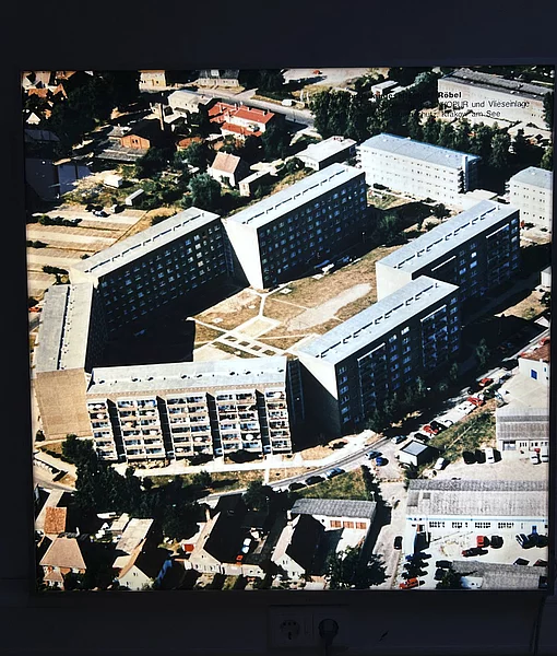 Alte Luftaufnahme Röbel