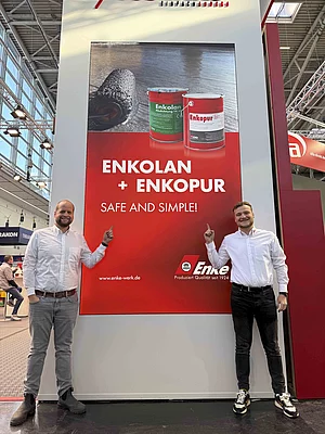 Eingang Enke-Messestand auf der Bau 2025