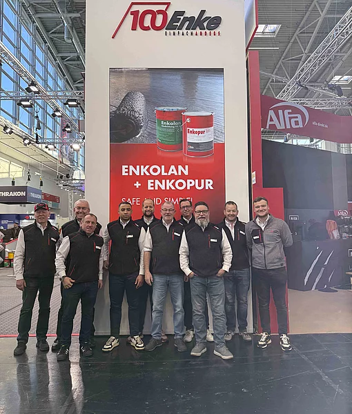 Enke-Team für Enke-Messestand