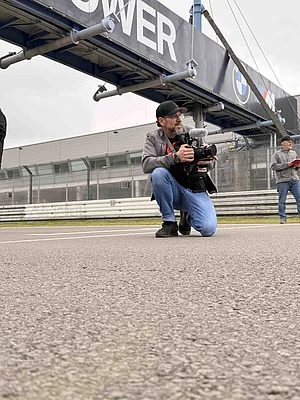 Videograf auf dem 5. Enke Impulscamp am Nürburgring