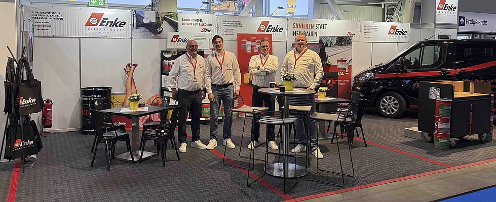Enke Mitarbeitende auf dem Messestand Enke auf der Nordbau
