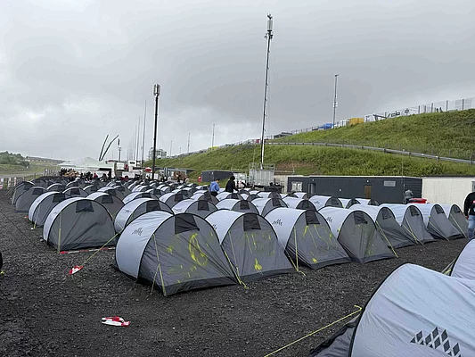 Zelte auf dem 5. Enke Impulscamp am Nürburgring